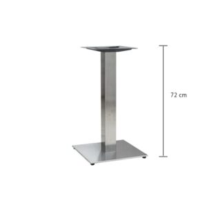 Piètement ULTRA PLAT inox carré