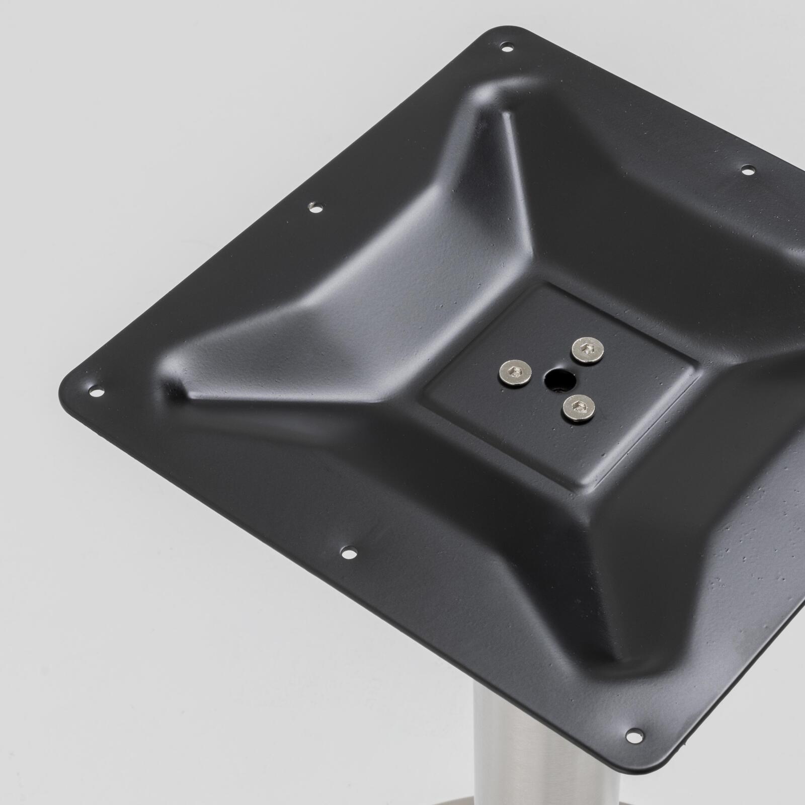 Piètement ULTRA PLAT inox carré Mange debout – Image 3