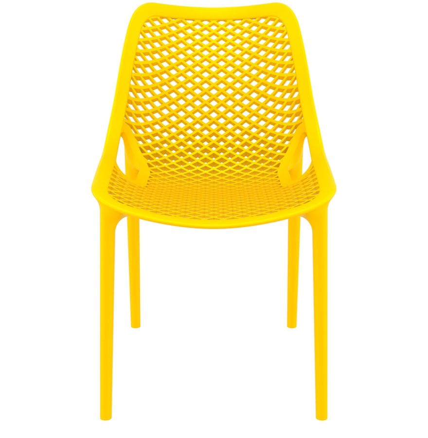 Chaise LIBERTY en polypropylène style design Jaune – Image 2