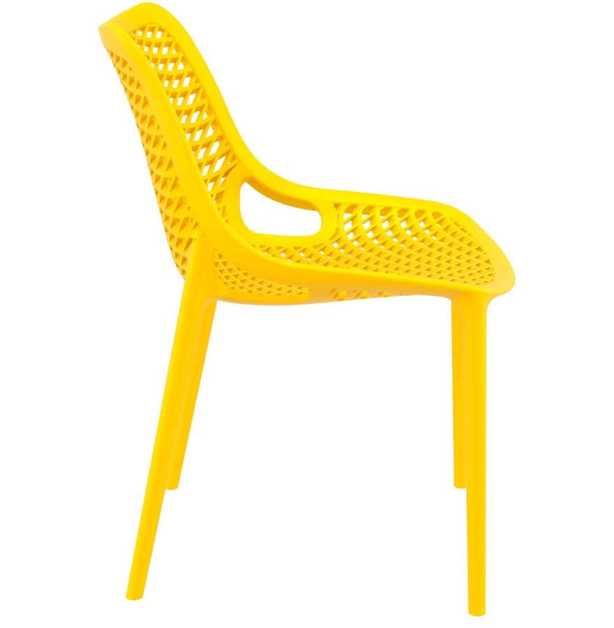 Chaise LIBERTY en polypropylène style design Jaune – Image 3