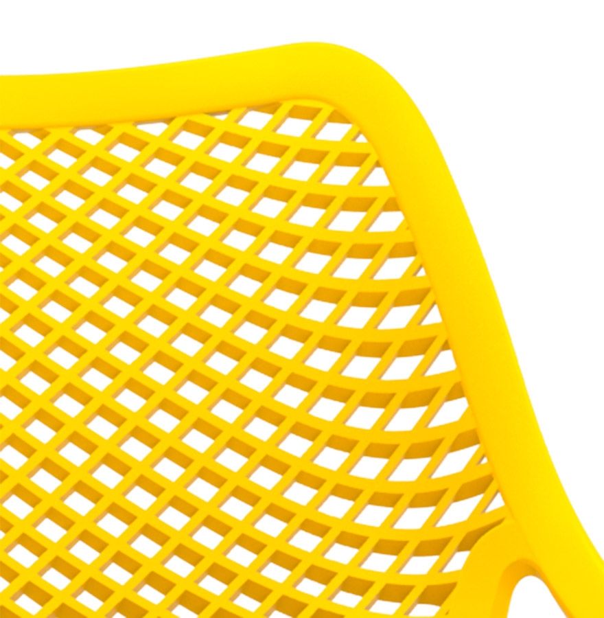 Chaise LIBERTY en polypropylène style design Jaune – Image 7