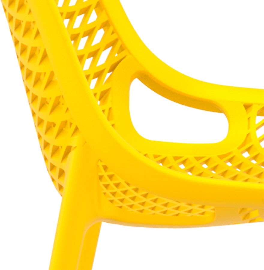 Chaise LIBERTY en polypropylène style design Jaune – Image 6