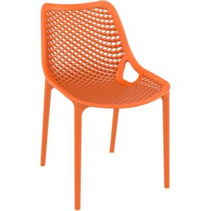 Chaise LIBERTY en polypropylène style design Orange