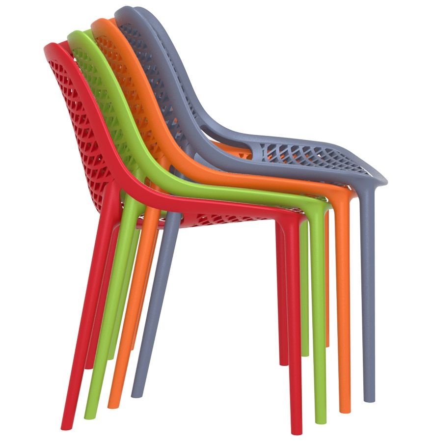 Chaise LIBERTY en polypropylène style design Jaune – Image 9
